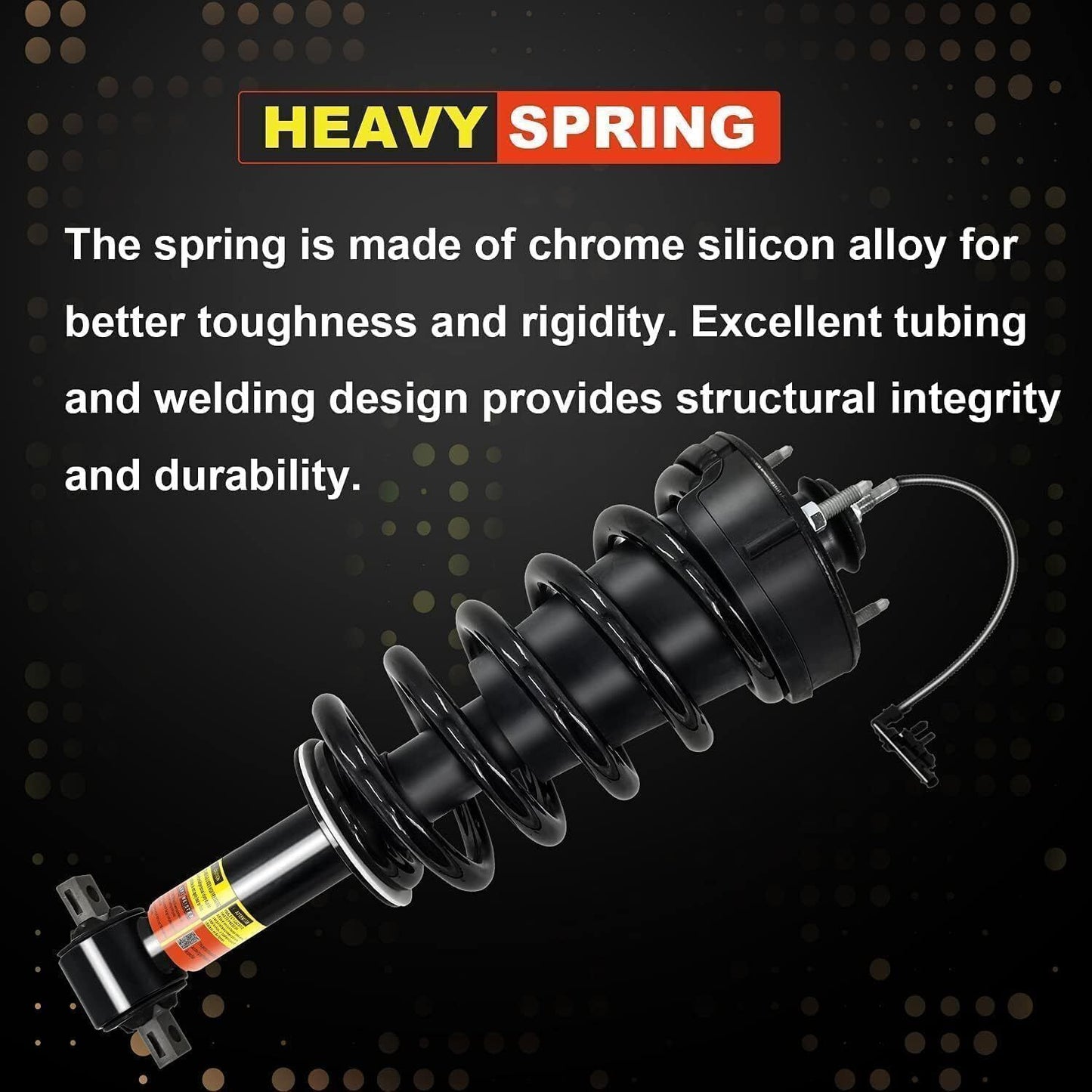 Two front shock absorber auxiliary devices suitable for BMW X3 F25 2011-2017, X4 F26 2015-2018.