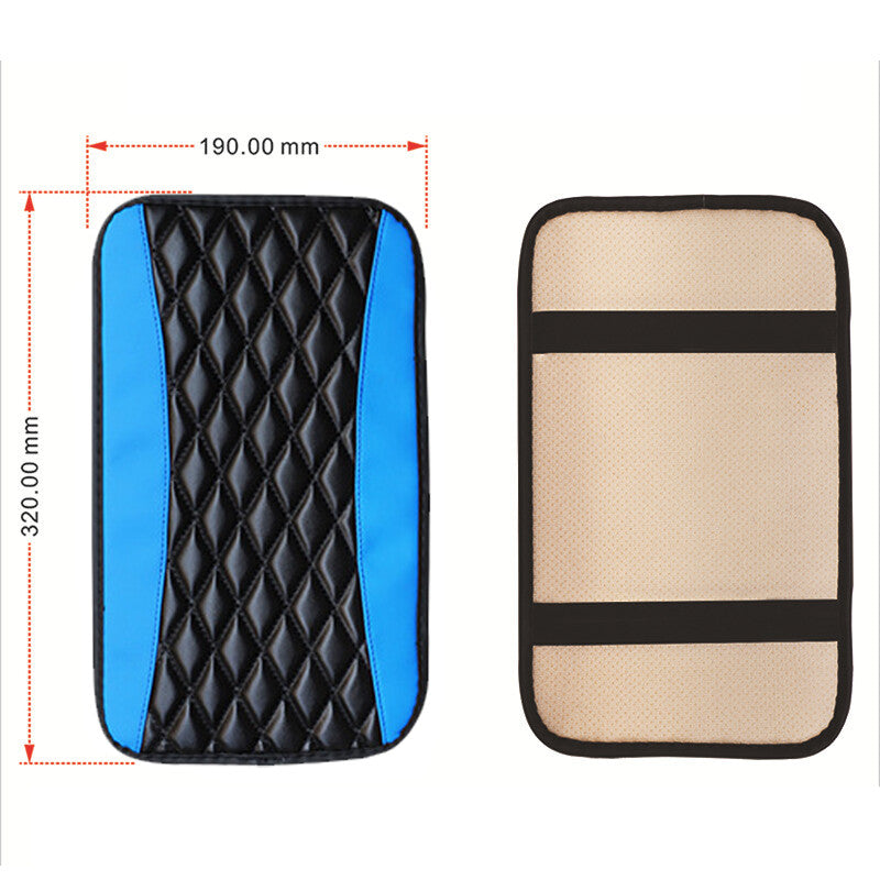 1*Universal Car Accessories Armrest Cover Center Console Box Pad Protector Blue