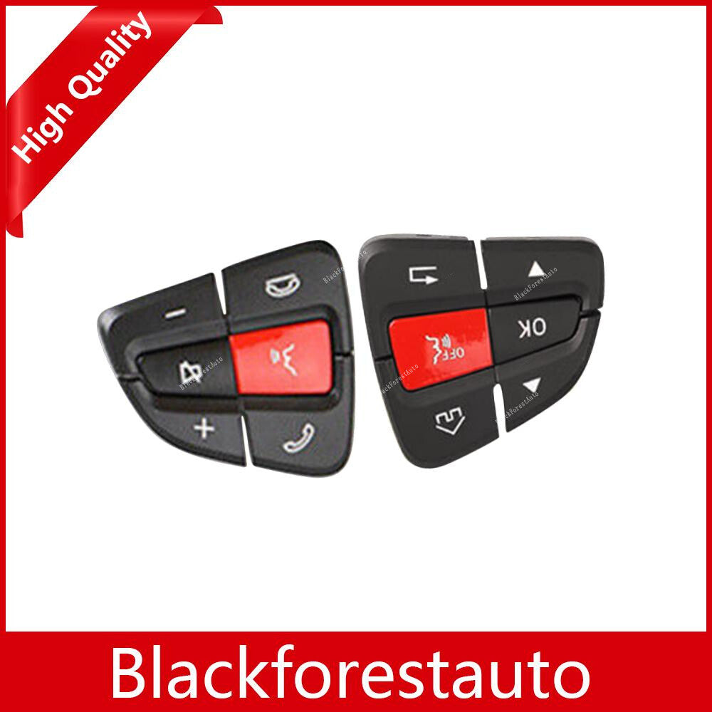 Pair Auto ABS Steering Wheel Switch Button Cover Repair Kit for Benz GLC LHRH Q