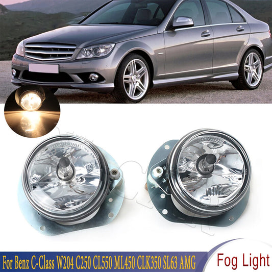 FogLight fog lights are suitable for cars including for Mercedes-Benz W204, C300, C350, W251, R350, SL63, AMG R350, and SLK300.