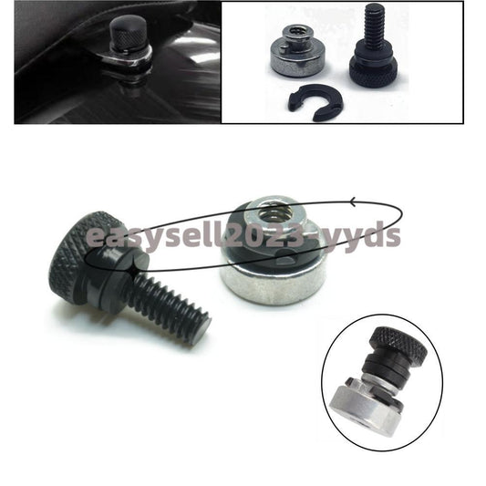 Rear Fender for Seat Bolt Screw for Seat Nut Kit Black for Harley Sportster XL 883 1200