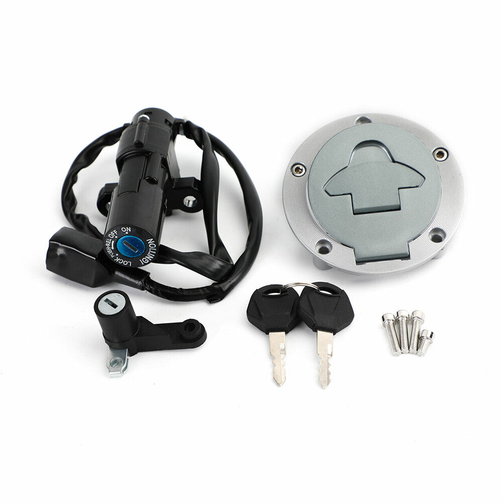 One ignition switch lock fuel filler cap suitable for Yamaha YZF-R25 and YZF-R3 models (2015-2018). Q