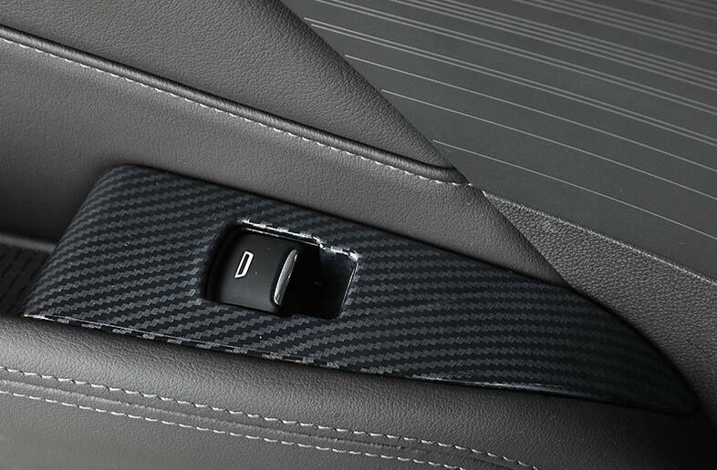 for Cadillac CT4 2020-2024 Carbon Fiber Glass Window Lifting Panel Switch Trims