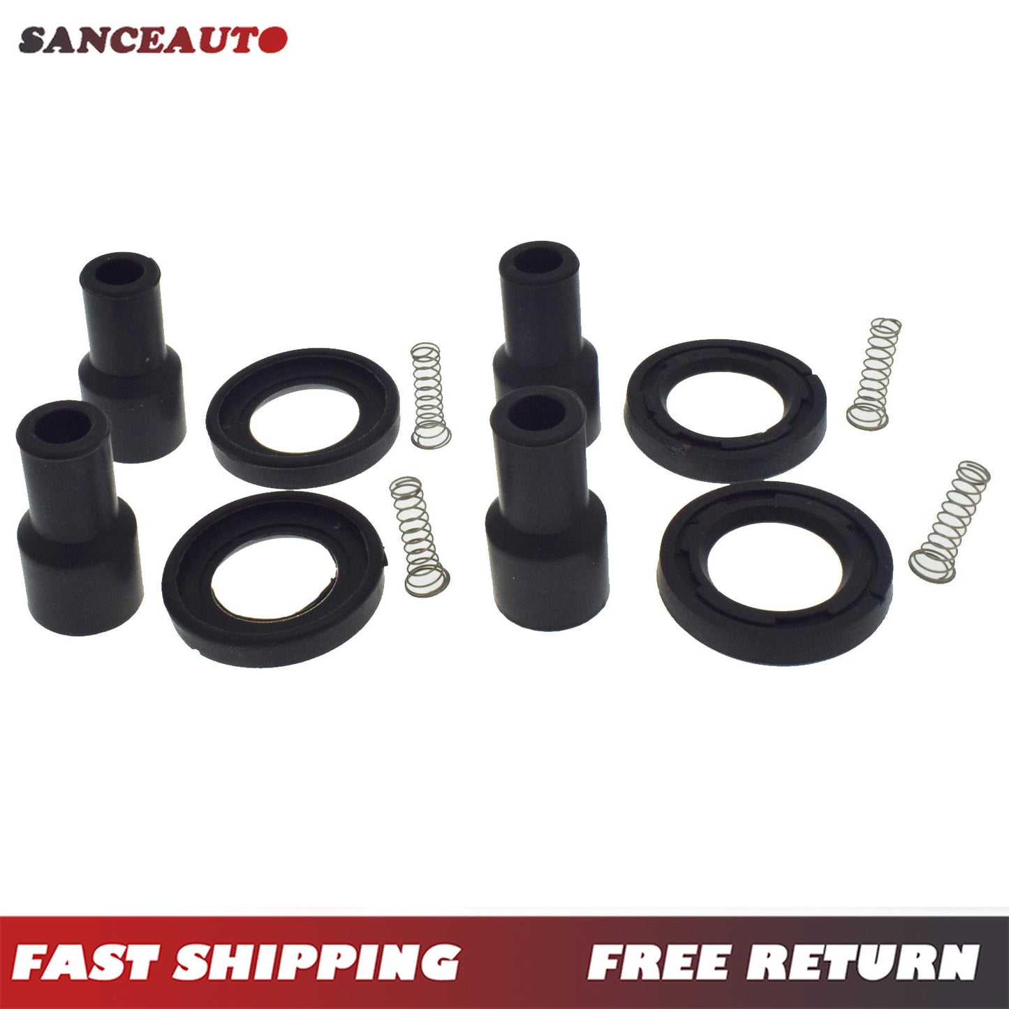 4-piece spark plug cap connector ignition coil tip cap 90919-11009 for n