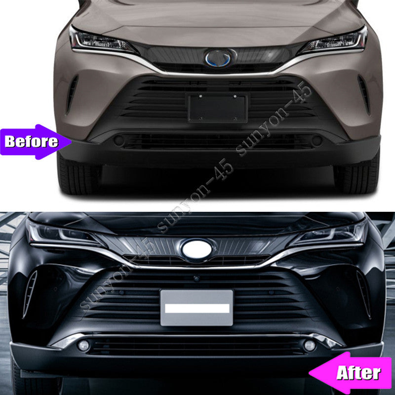 Car Front Bumper Lower Strip Chrome Cover Trim ABS 3P For Toyot@a Venza 21-2023 n