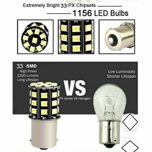 2-10pcs BAY15D 33SMD LED 1157 Car Tail Brake Stop Tail Light Bulb Globe 12V AU