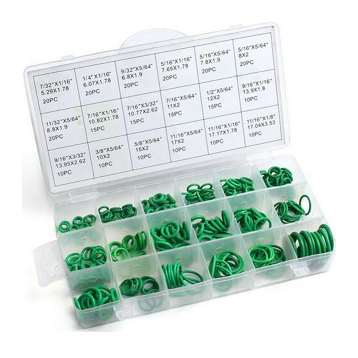Car Air Conditioning Rubber Washers 18 Sizes O-Ring Seal Tools Refrigerant Ring