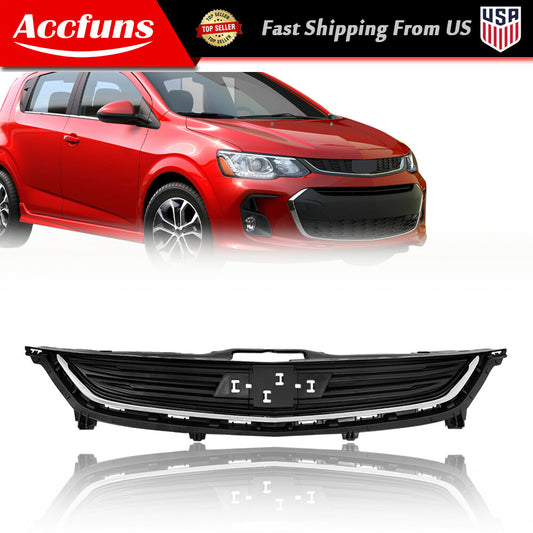 Suitable for 2017-2020 Sonic LS, all-new black plastic upper front grille. n