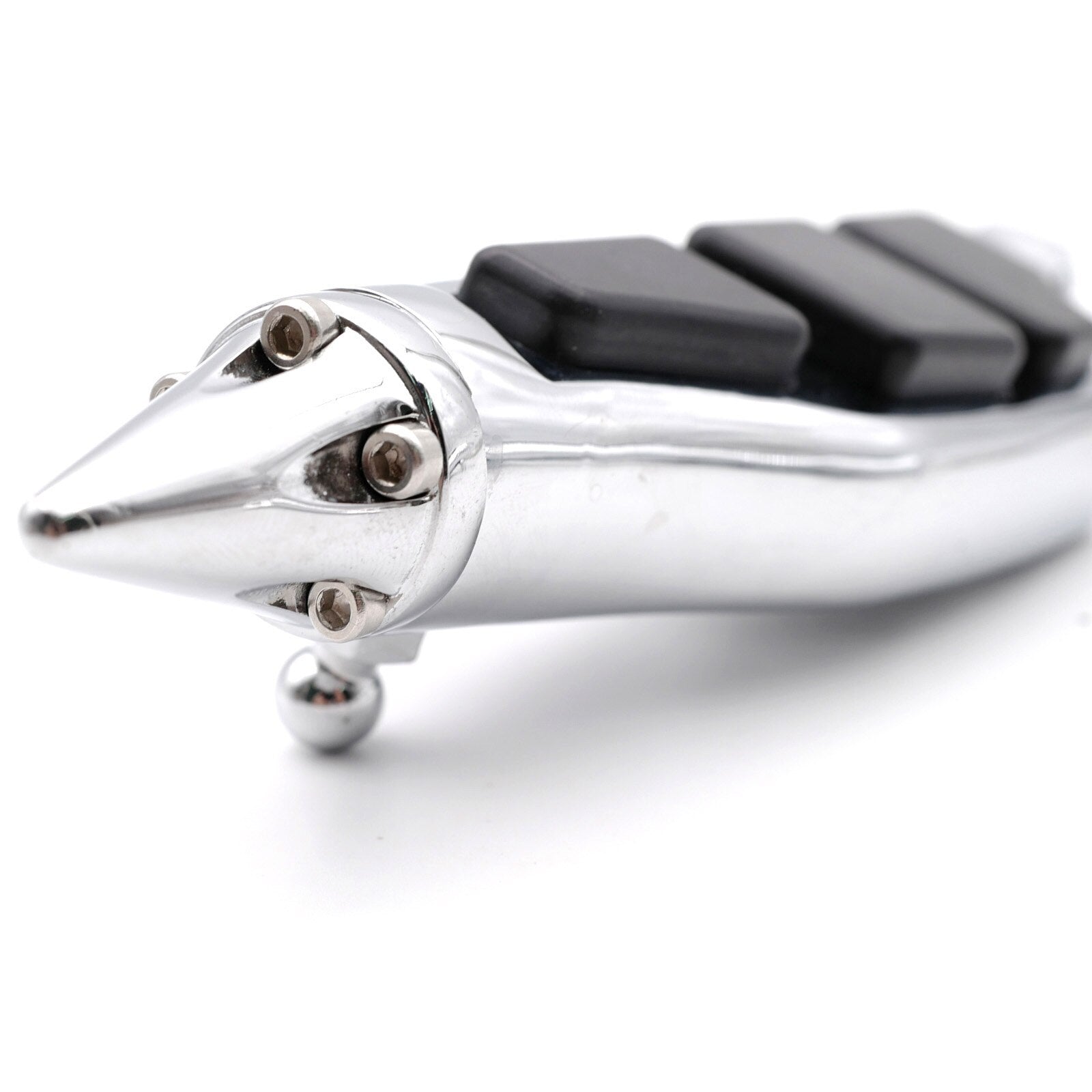 Motorcycle Chrome Spike Passenger Foot Pegs Fit for Harley Softail Dyna Touring