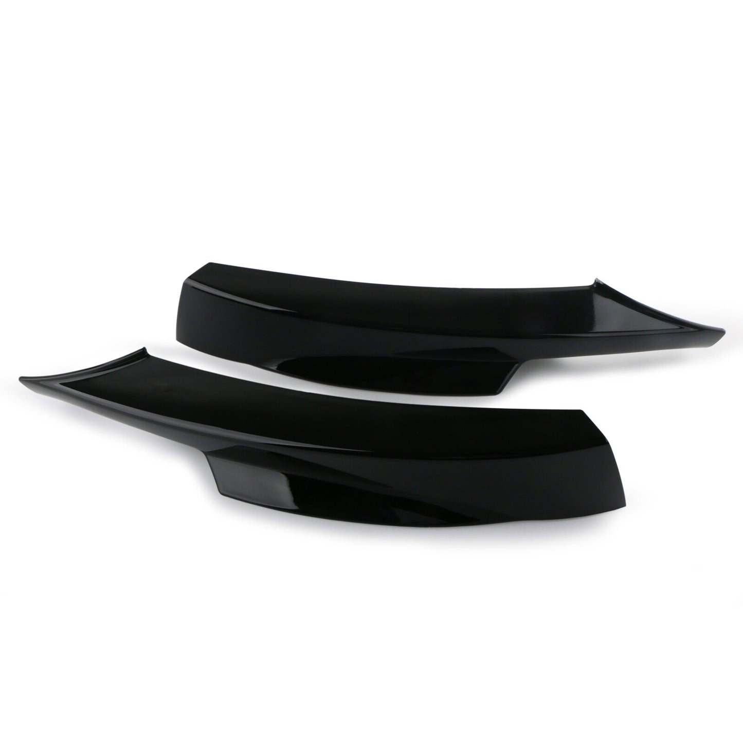 Glossy black front bumper splitter lip for BMW E90 E91 LCI M-Tech 2009-12