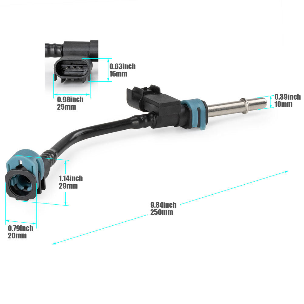 Fuel pressure sensor jumper 68210332AA is suitable for Dodge for Ram 1500 2013/2014 3.6L/5.7L engines. v