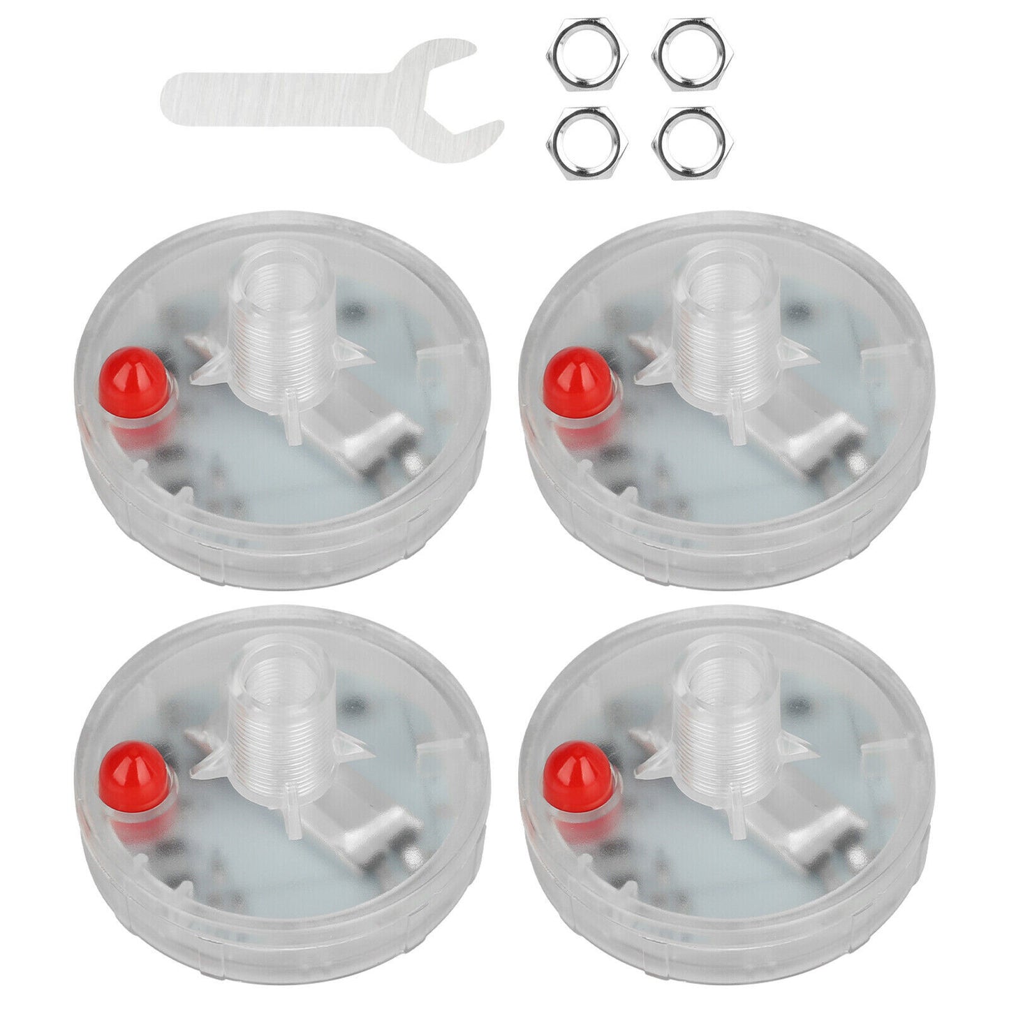 4PCS Solar Energy Car Wheel LED Flashing Light Wheel Hub Tire Valve Cap Lamp