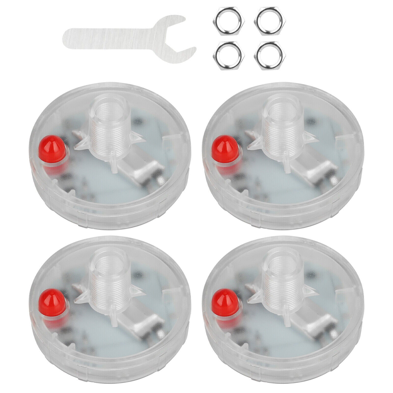 4PCS Solar Energy Car Wheel LED Flashing Light Wheel Hub Tire Valve Cap Lamp