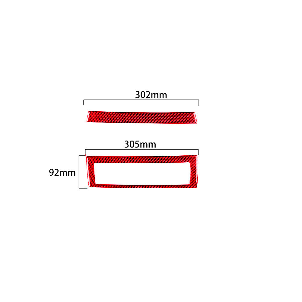 for BMW 6Series E63 E64 2004-2010 Red Carbon Fiber Central Air Vent Cover Trim