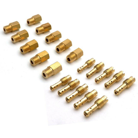 10x Hex Type Main Jets + 10x TMS For Pilot Jets For ,VM/TM/TMX,VM22