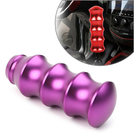 Universal Bambo Style Aluminum Manual Gear Stick Shift Knob Lever Shifter Purple Q
