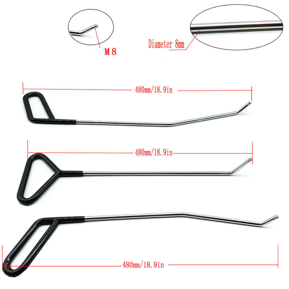 Paintless Dent Repair Tools,Puller PDR Rod Hook Car Repair Hail Damage Tool Set v