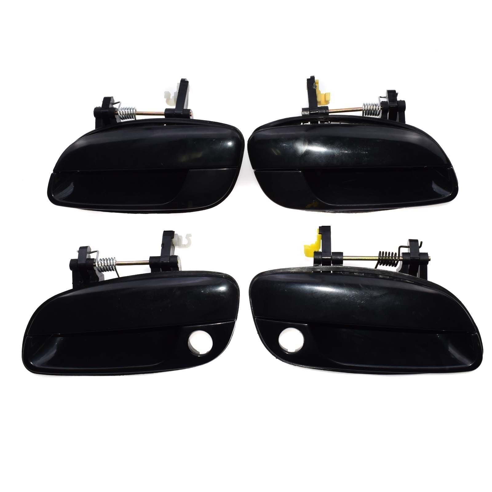 For 01-05 for Hyundai for Elantra 4Pcs Outside Front Rear Left Right Black Door Handle
