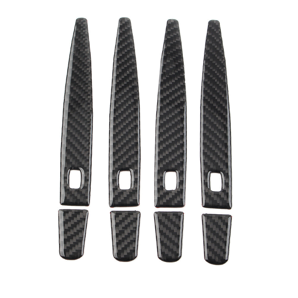 8x Outer Car Door Handle Cover Trim Black for Chevrolet Equinox 2018-2021