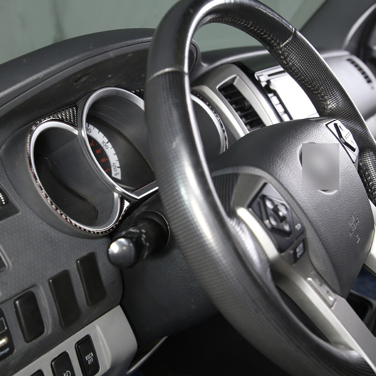 2 Real Carbon Fiber Window Lift Switch Decal Trim for Corvette C7 2014 - 2019- v