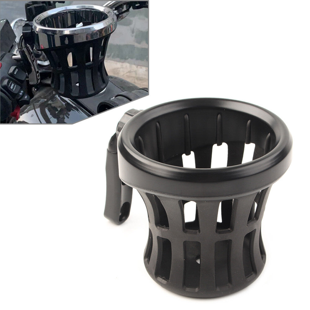 Handlebar Cup Holder Drink W/ Mesh Basket Mount Universal for Harley Davidson