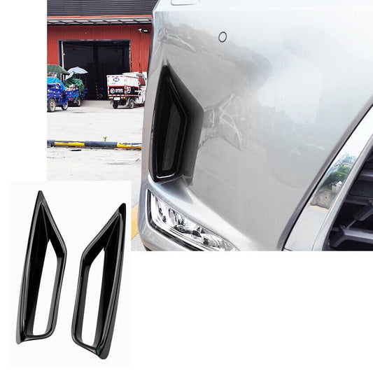 for Lexus RX350 450h 20-22 Gloss Black Front Bumper Fog Light Lamp Frame Trim 2X