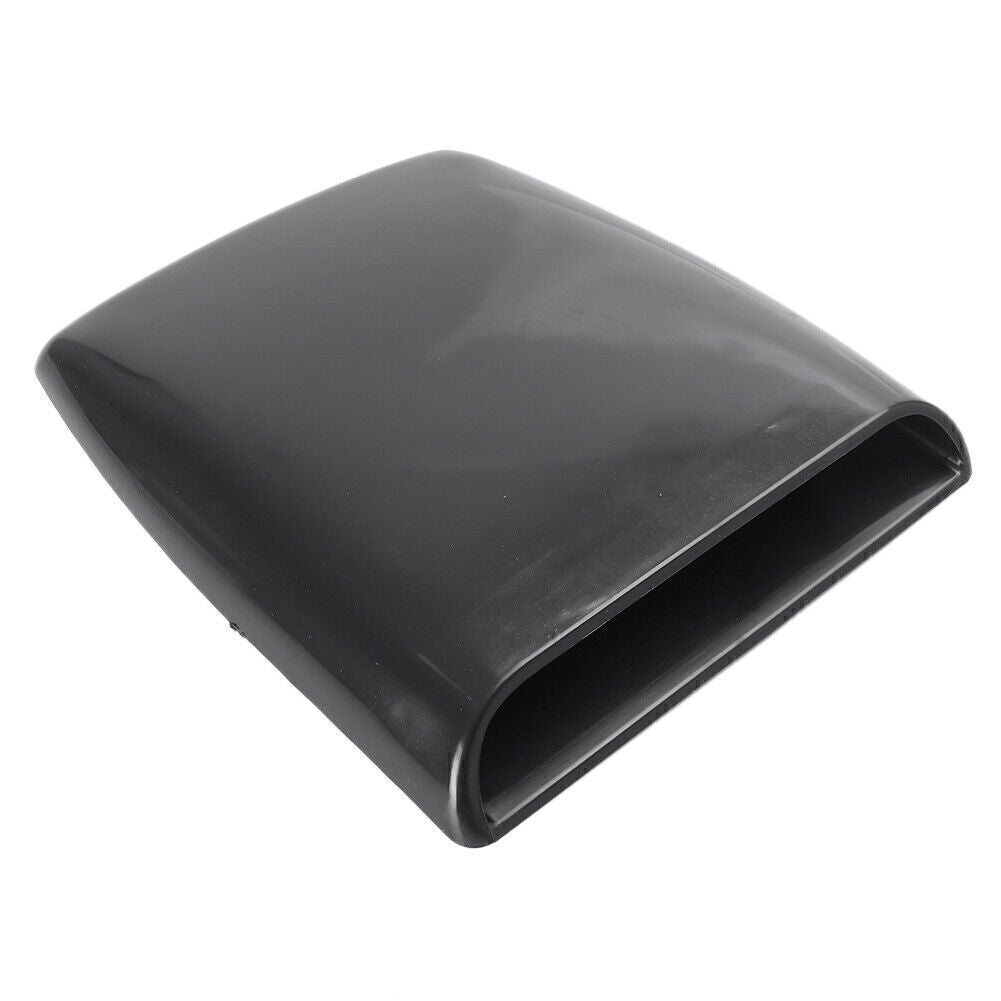 1x Black Universal Car Decorative Air Flow Intake Hood Scoop Vent Bonnet Cover