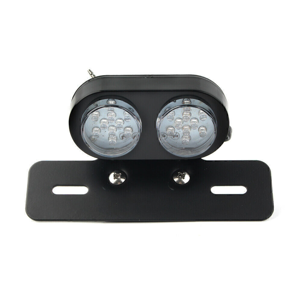 Universal LED License Plate Tail Brake Turn Signal Integrated Light Lamp Q