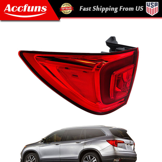 New LH Red Taillight Kit for Honda 16-18 Pilot / 22-23 Passport EX-L Elite n