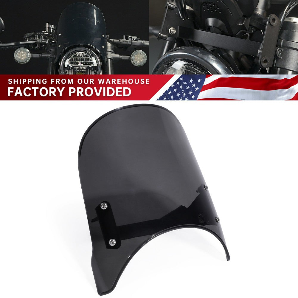 For CFMOTO 450CLC 450 CLC Windshield Windscreen Screen w/Mounting Bracket Q
