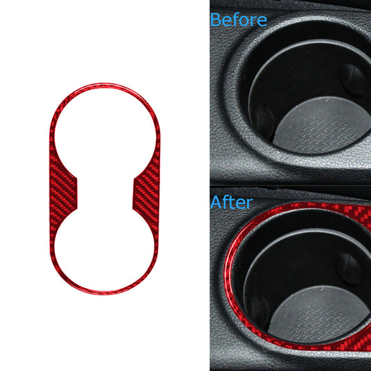 4X Red Carbon Fiber Rearview Mirrors Cover Trim For Hilux 2015-2021 v