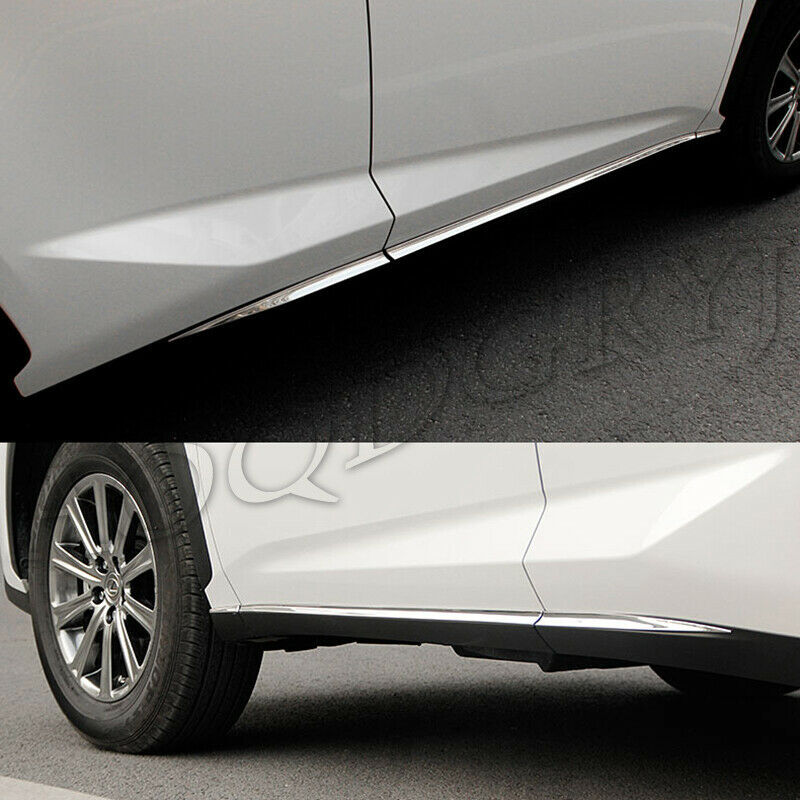6Pcs for Lexus NX 2015-2020 Chrome Body Side Door Molding Liner Strip Cover Trim