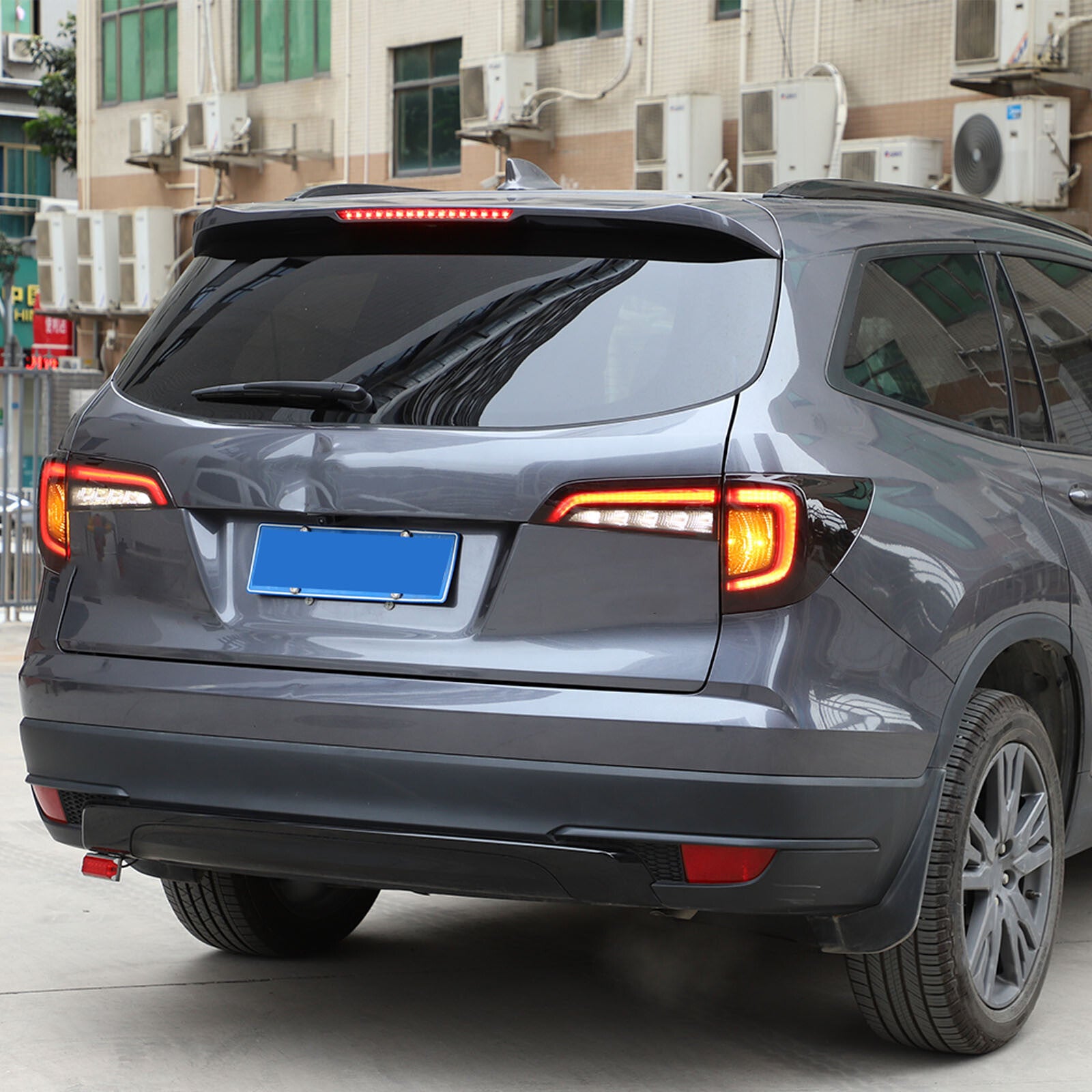 Rear taillight protector trim for Honda Pilot 2015-2022 Smoked Black Package
