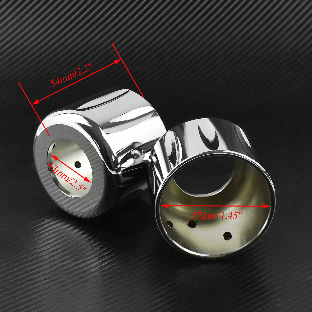 Rear Shock Lower & Shock Top Mount Bolt Cover Fit for Harley Sportster XL Chrome Q