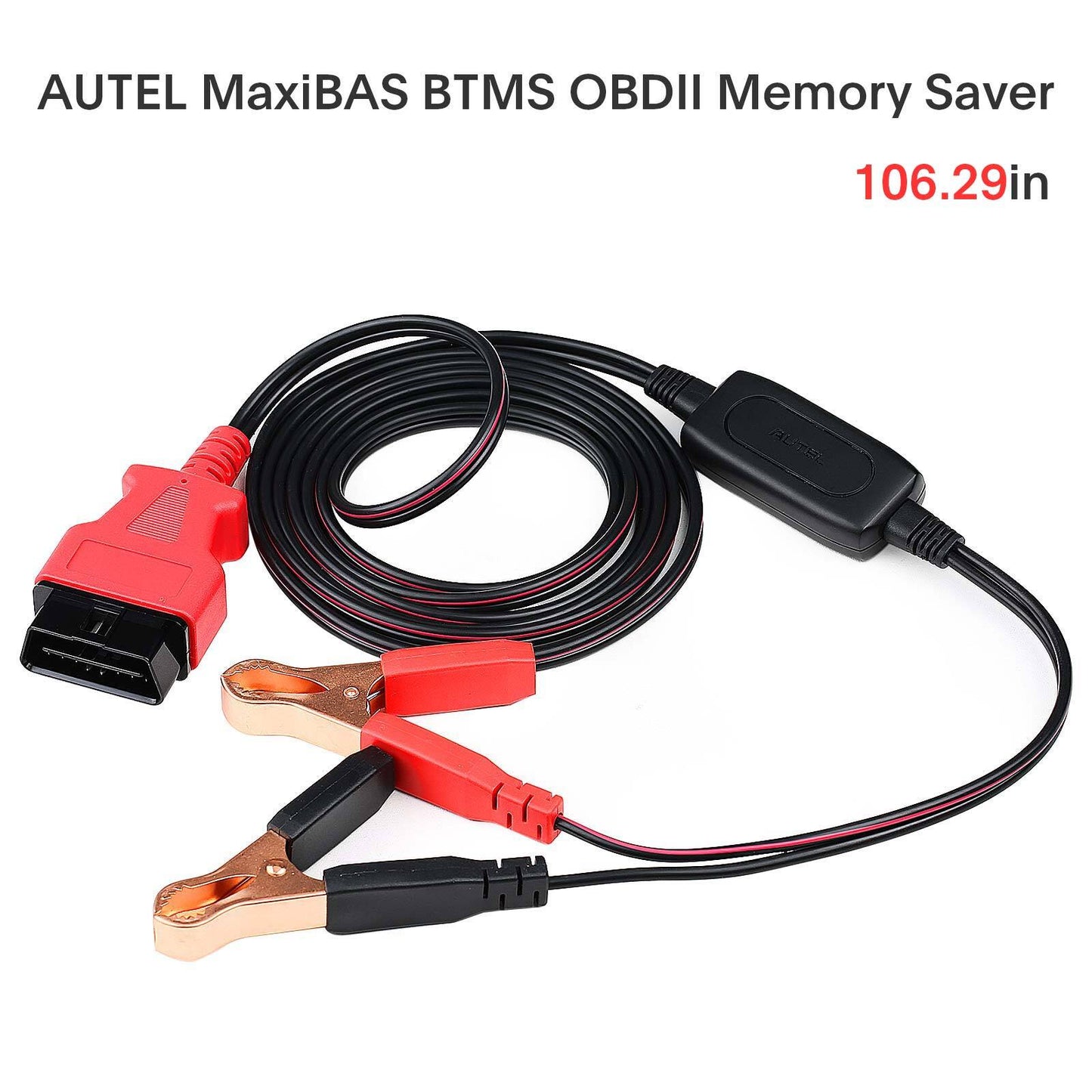 MAXIBAS BTMS OBDII Memory Saver Battery Tester Preserves Vehicle Code 12V