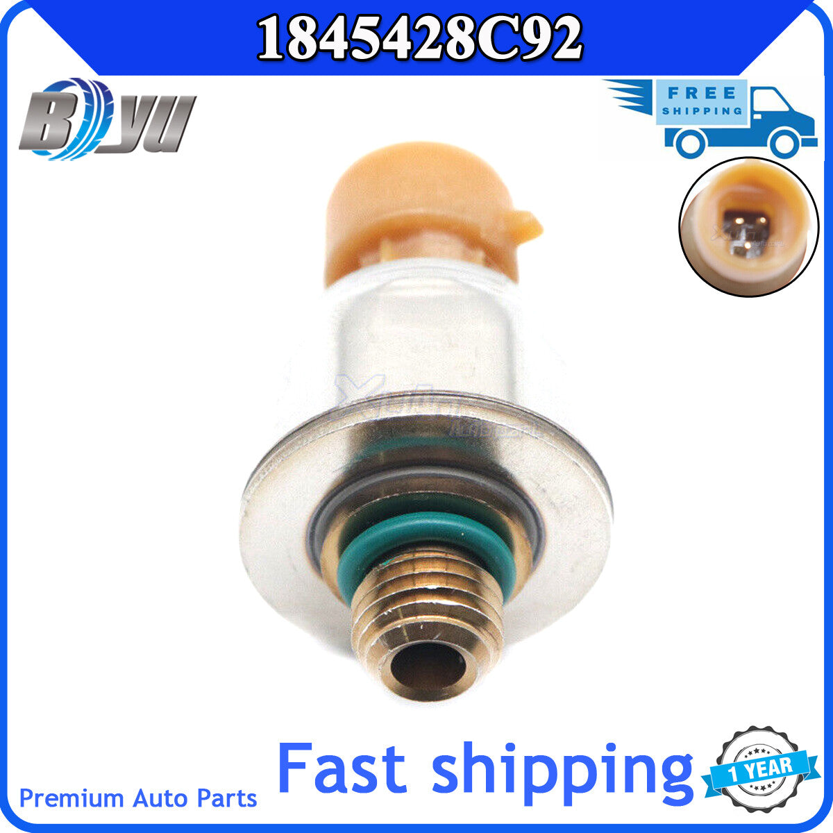1845428C92 Fuel Injection Pressure Sensor Suitable for F350, F450, E350, E450 6.0 Super- v