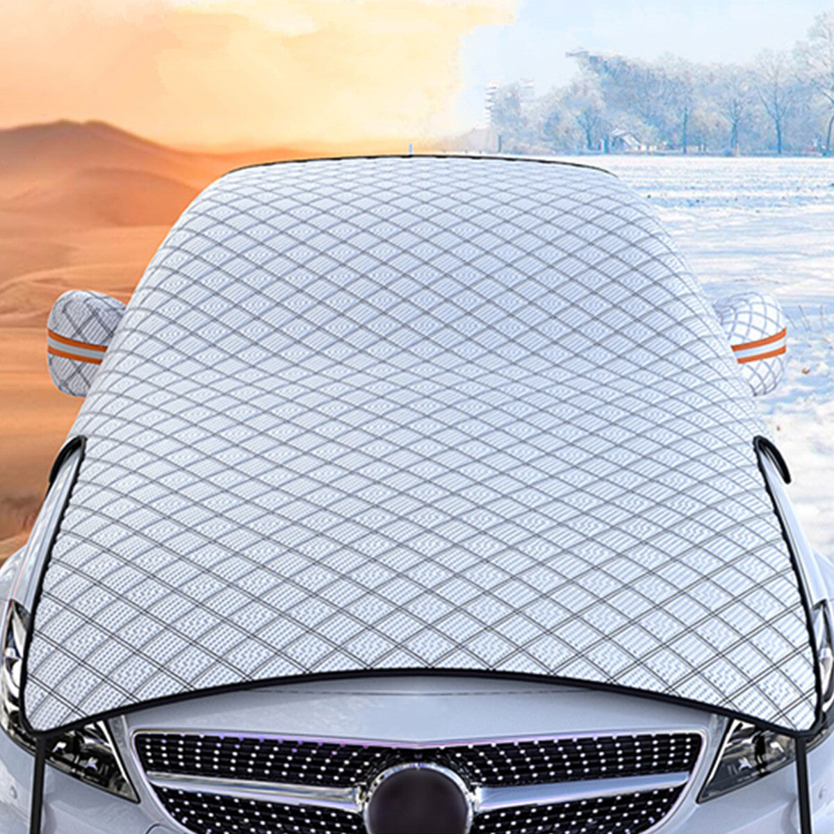 7-Layer Thicken Car Snow Cover Windshield Hood Sunshade Protector Accessories