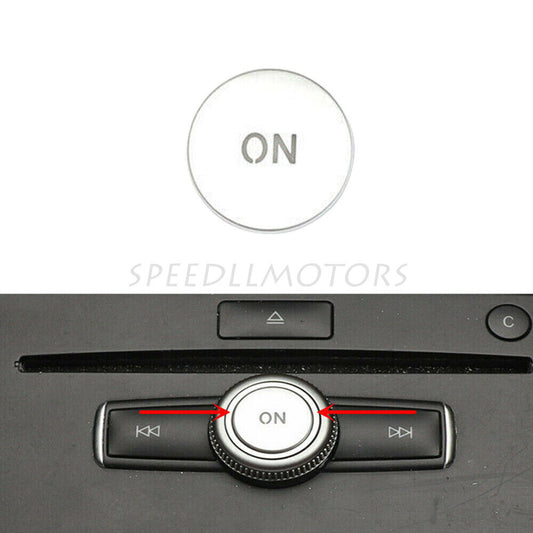 for Mercedes for Benz C E Class W204 W212 GLK Chrome Volume Knob Button Sequins Trim Q