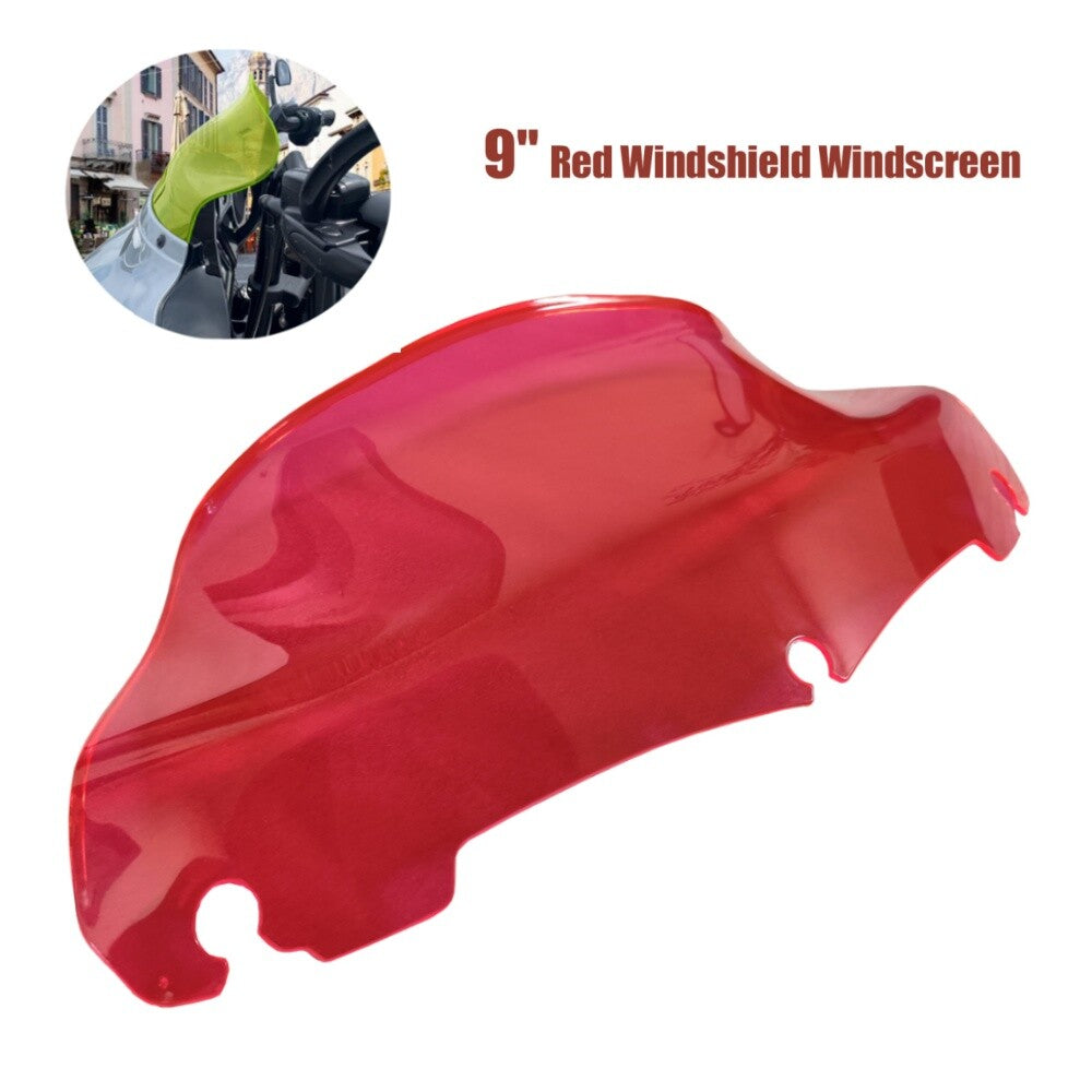 Red Wave 9-inch windshield suitable for Harley Touring Street Glide CVO FLHSSE 15â€9- n