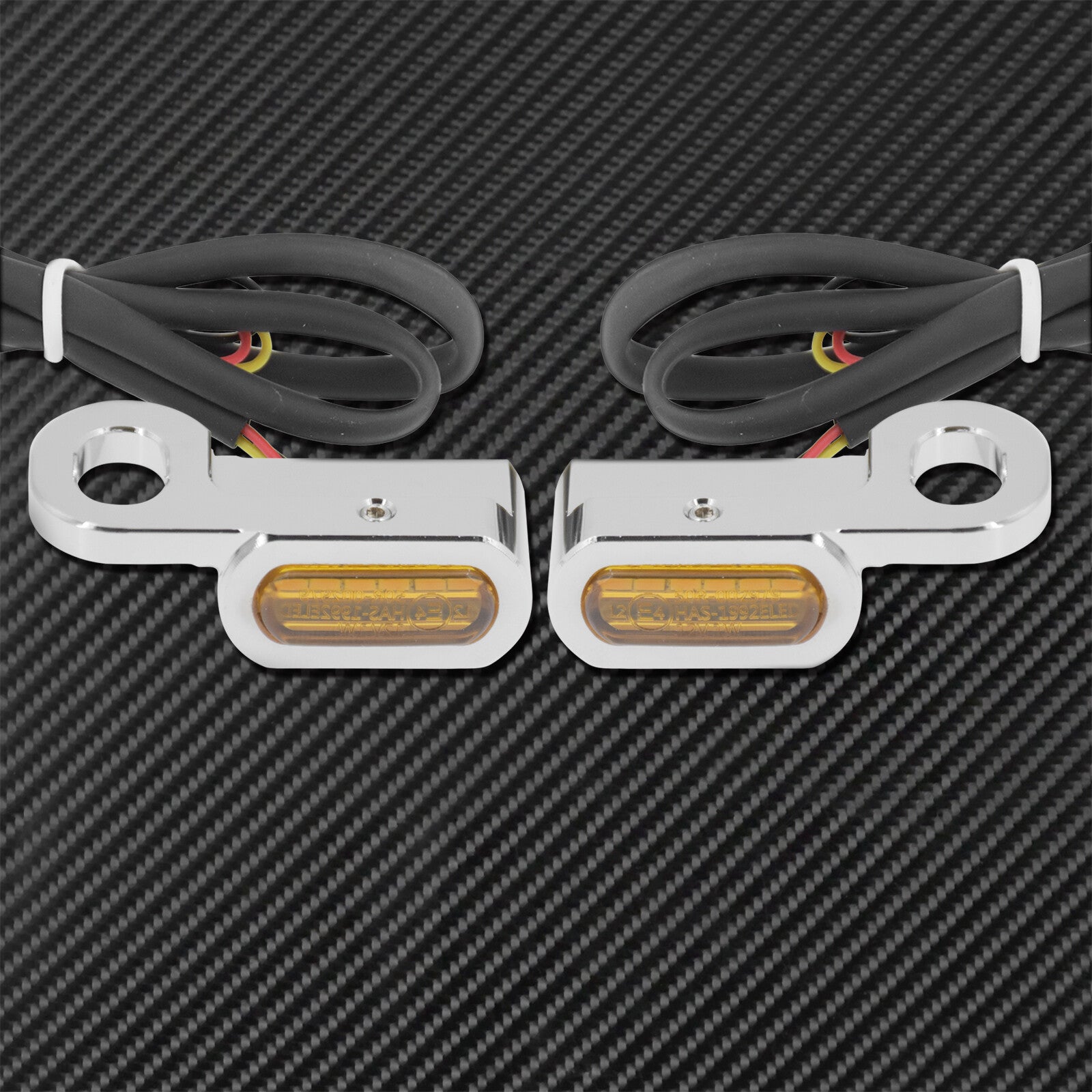 2X LED Turn Signal Indicator Amber Blinker Light Fit for Harley Touring Softail
