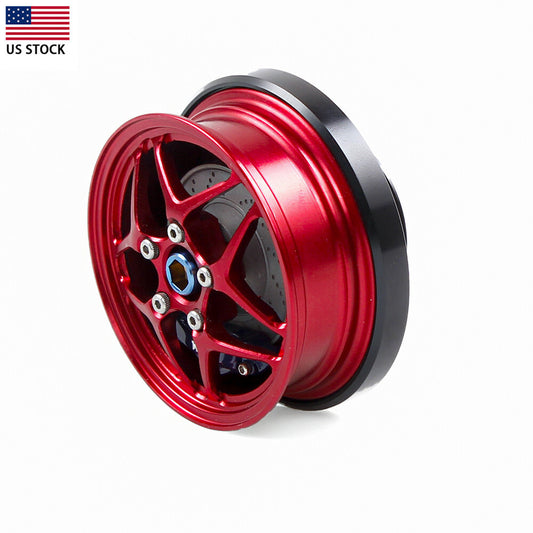 For Wheel Hub Style Aluminum Gunmetal Engine Oil Cap Filler Cover Q