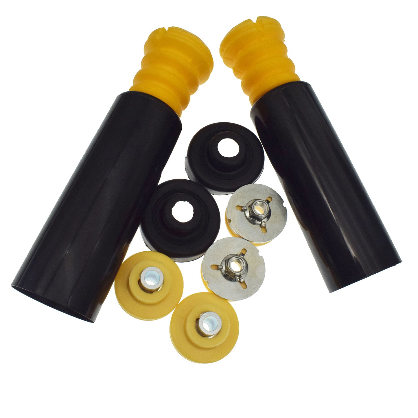 8-piece rear shock absorber kit with upper and lower mounts for E90, E92, 325xi, and 328i (brand new) n