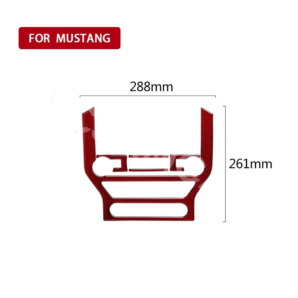 Car CD Panel Cover Decoration Sticker Trim Fit for Ford for Mustang 2015-2019