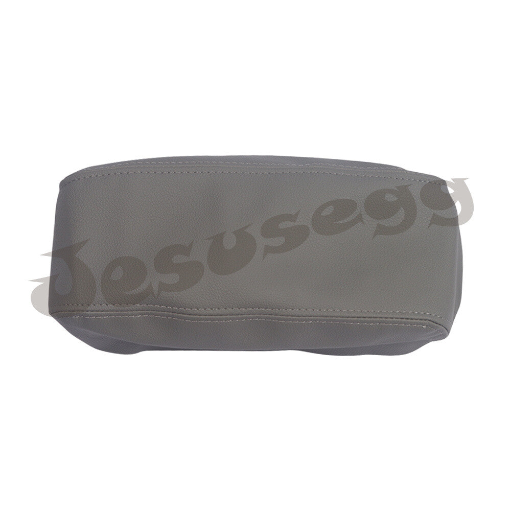 Synthetic Leather Console Lid Armrest Cover Fit For 2010-18 for Toyota for 4Runner Gray Q