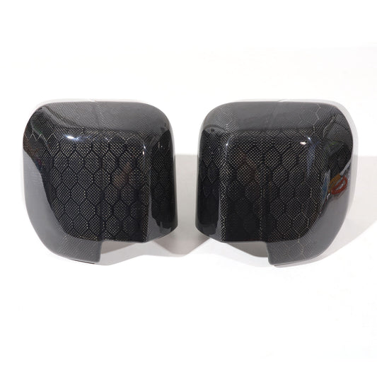 Honeycomb carbon fiber rearview mirror caps are suitable for Land Rover for Defender 90, 110, and 20-24 models.