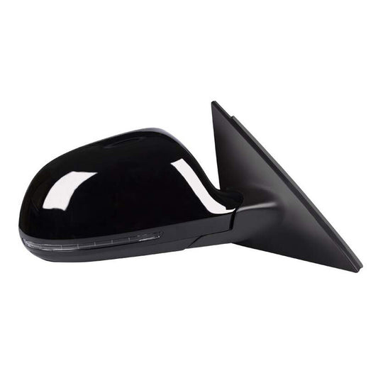 Side mirror passenger R for 2013-18 for Audi Q3 power windows and folding turn signals 8 lines - n