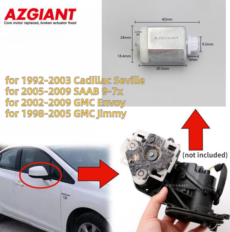 Automotive door lock actuator motor suitable for Cadillac Seville (1992-2003) / for SAAB 9-7x (2005-09).