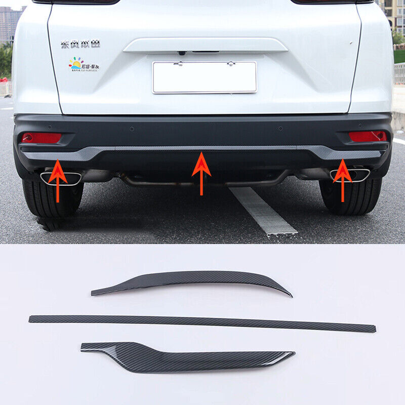 for Honda CR-V 2020-2022 Carbon Fiber Car Rear Bumper Cover Strip Protector Trim