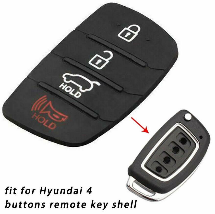 Replacement rubber pads for modern 4-button remote key shell protective covers