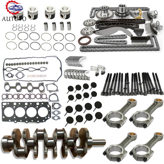 D4CB Engine Overhaul Rebuild Kit - Cylinder Head Bolts Piston Rings for Hyundai